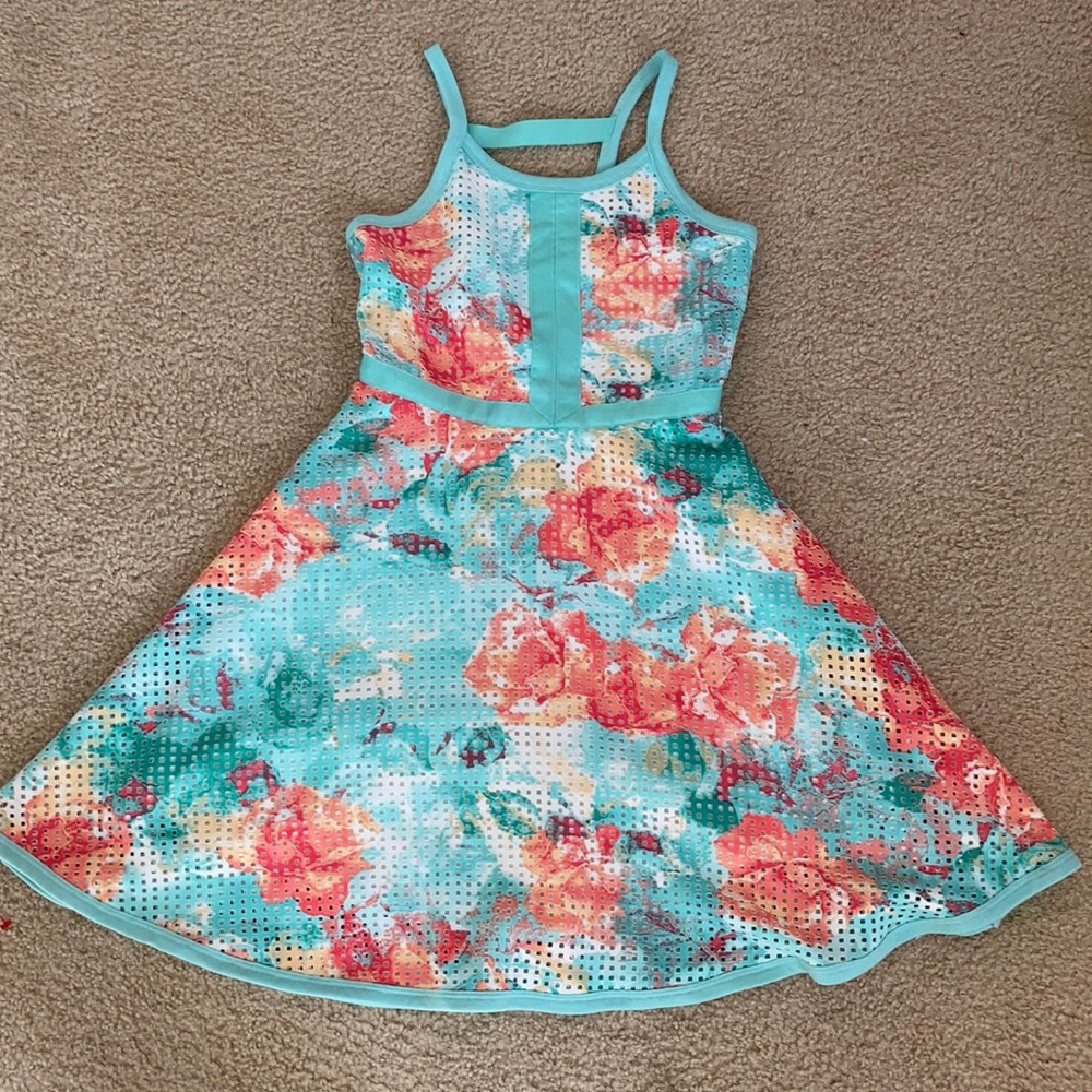 Girls Multi-Color Formal Dress